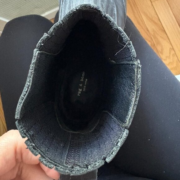 Rag and Bone Shawn Chelsea Boot / Black Combat Boots - Picture 4 of 6